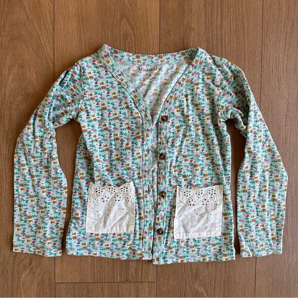 Mustard Pie Floral Print cardigan